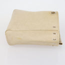 HERMES Her bag Hand Bag Canvas Coated Canvas 3 Set Beige Black Auth bs30411-18