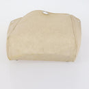 HERMES Her bag Hand Bag Canvas Coated Canvas 3 Set Beige Black Auth bs30411-20