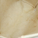 HERMES Her bag Hand Bag Canvas Coated Canvas 3 Set Beige Black Auth bs30411-22