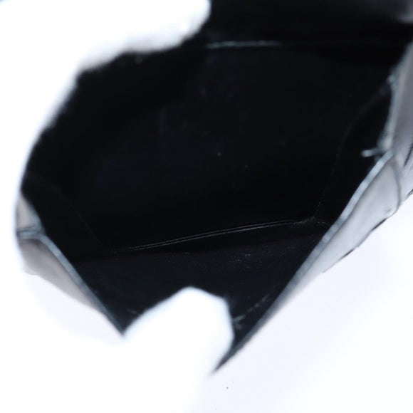 BOTTEGA VENETA INTRECCIATO Clutch Bag Leather Black Auth bs30412