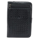 BOTTEGA VENETA INTRECCIATO Clutch Bag Leather Black Auth bs30412-13