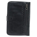 BOTTEGA VENETA INTRECCIATO Clutch Bag Leather Black Auth bs30412-2