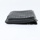 BOTTEGA VENETA INTRECCIATO Clutch Bag Leather Black Auth bs30412-3