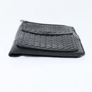 BOTTEGA VENETA INTRECCIATO Clutch Bag Leather Black Auth bs30412-4