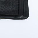 BOTTEGA VENETA INTRECCIATO Clutch Bag Leather Black Auth bs30412-14