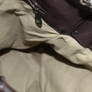 BOTTEGA VENETA INTRECCIATO Shoulder Bag Leather Dark Brown Auth bs30413-18