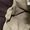 BOTTEGA VENETA INTRECCIATO Shoulder Bag Leather Dark Brown Auth bs30413-19