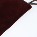 BALENCIAGA Shoulder Bag Suede Leather Bordeaux Gold Auth bs30414-6