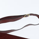 BALENCIAGA Shoulder Bag Suede Leather Bordeaux Gold Auth bs30414-8