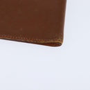 HERMES Day Planner Cover Leather Brown Orange Auth bs30416-16