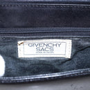 GIVENCHY Hand Bag Leather Black Gold Auth bs30417-10