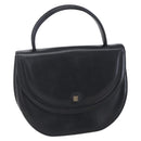 GIVENCHY Hand Bag Leather Black Gold Auth bs30417-1