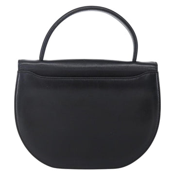 GIVENCHY Hand Bag Leather Black Gold Auth bs30417 - 0