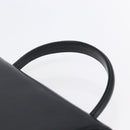 GIVENCHY Hand Bag Leather Black Gold Auth bs30417-8