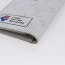 LOUIS VUITTON Portefeuille Brother Logo Story Wallet White M67822 Auth bs30418-15