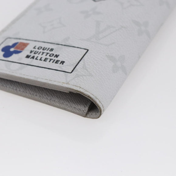 LOUIS VUITTON Portefeuille Brother Logo Story Wallet White M67822 Auth bs30418