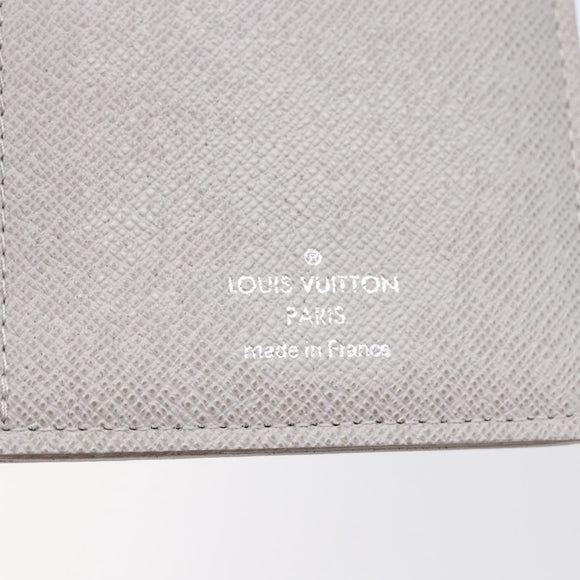 LOUIS VUITTON Portefeuille Brother Logo Story Wallet White M67822 Auth bs30418