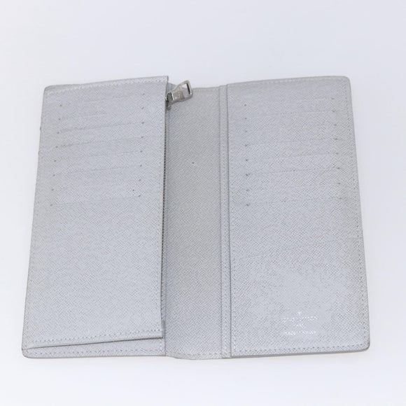 LOUIS VUITTON Portefeuille Brother Logo Story Wallet White M67822 Auth bs30418