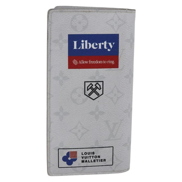 LOUIS VUITTON Portefeuille Brother Logo Story Wallet White M67822 Auth bs30418 - 0