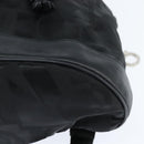 Salvatore Ferragamo Gancini Backpack Nylon Leather Black Silver Auth bs30419-14
