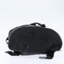 Salvatore Ferragamo Gancini Backpack Nylon Leather Black Silver Auth bs30419-5