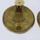 CHANEL COCO Mark Earring metal Gold CC Auth bs30420-10