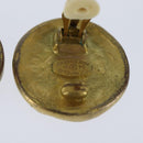 CHANEL COCO Mark Earring metal Gold CC Auth bs30420-11