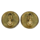 CHANEL COCO Mark Earring metal Gold CC Auth bs30420-2