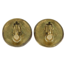 CHANEL COCO Mark Earring metal Gold CC Auth bs30420 - 0