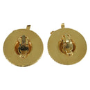 CHANEL Earring metal Gold CC Auth bs30421-2