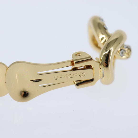 Christian Dior Earring metal Gold Auth bs30422