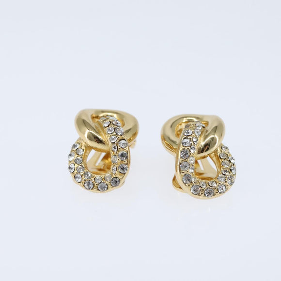 Christian Dior Earring metal Gold Auth bs30422
