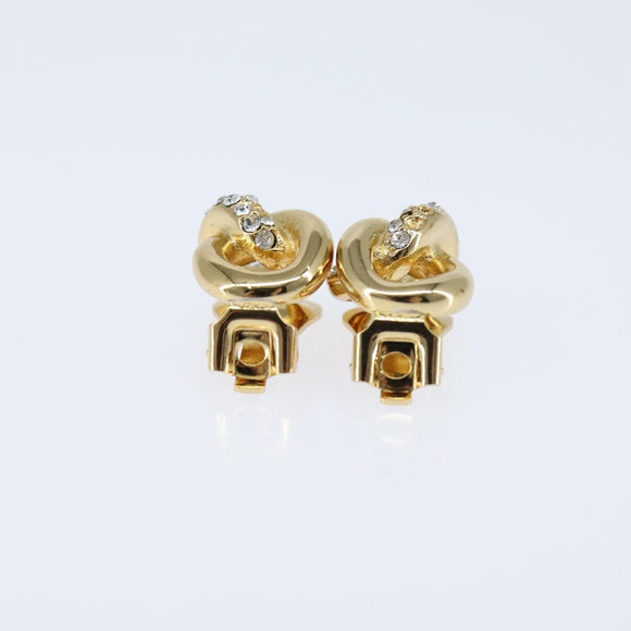 Christian Dior Earring metal Gold Auth bs30422