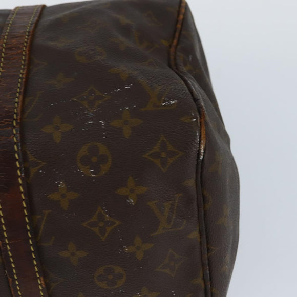 LOUIS VUITTON Monogram Sac Souple 35 Boston Bag M41626 LV Auth bs30426