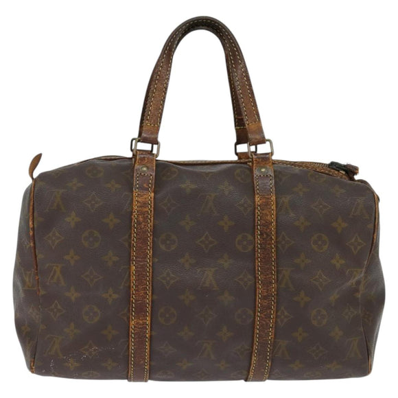 LOUIS VUITTON Monogram Sac Souple 35 Boston Bag M41626 LV Auth bs30426