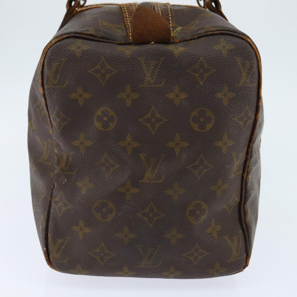 LOUIS VUITTON Monogram Sac Souple 35 Boston Bag M41626 LV Auth bs30426