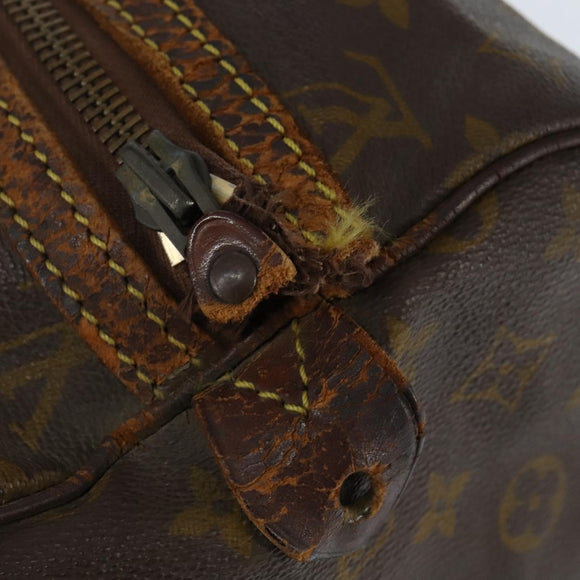 LOUIS VUITTON Monogram Sac Souple 35 Boston Bag M41626 LV Auth bs30426