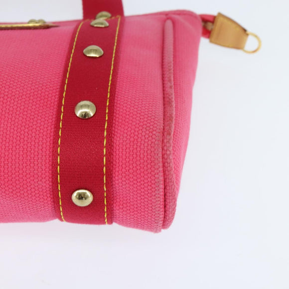 LOUIS VUITTON Antigua Cabas PM Hand Bag Rouge Pink M40088 LV Auth bs30428