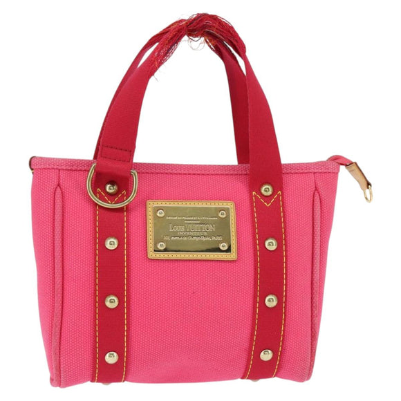 LOUIS VUITTON Antigua Cabas PM Hand Bag Rouge Pink M40088 LV Auth bs30428