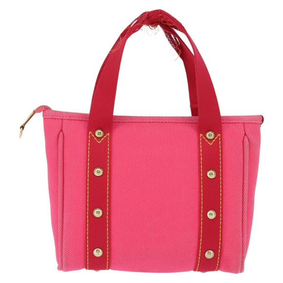 LOUIS VUITTON Antigua Cabas PM Hand Bag Rouge Pink M40088 LV Auth bs30428