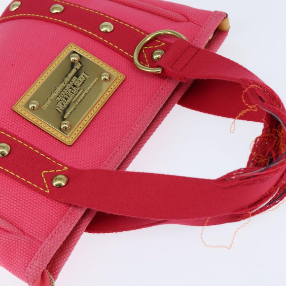 LOUIS VUITTON Antigua Cabas PM Hand Bag Rouge Pink M40088 LV Auth bs30428