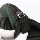 PRADA Tote Bag Nylon Khaki Silver Auth bs30429-10