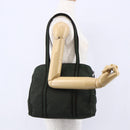 PRADA Tote Bag Nylon Khaki Silver Auth bs30429-22