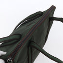 PRADA Tote Bag Nylon Khaki Silver Auth bs30429-6