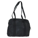 PRADA Tote Bag Nylon Black Silver Auth bs30431-1