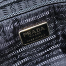 PRADA Tote Bag Nylon Black Silver Auth bs30431-18
