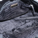 PRADA Tote Bag Nylon Black Silver Auth bs30431-11