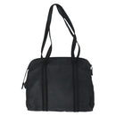 PRADA Tote Bag Nylon Black Silver Auth bs30431-2