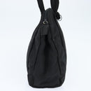PRADA Tote Bag Nylon Black Silver Auth bs30431-3