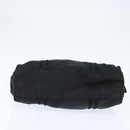 PRADA Tote Bag Nylon Black Silver Auth bs30431-5